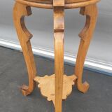 Sellette Art Nouveau Poirier and pink marble