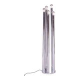 Restored Bauhaus Floor Lamp, Unusual Design, Chrome, New Electrification, France, 1950s