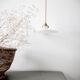 Suspension en opaline blanche