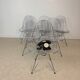 Vintage chrome wire chairs