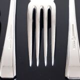 Set of 12 silver plated fish knives and 12 forks