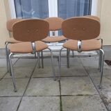 Set of 5 vintage chairs Strafor 1970