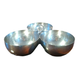 Servant 3 cups in silver metal poinçoin