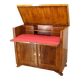 Armoire ancienne des années 1930 avec coin bureau en noyer, Tchécoslovaquie