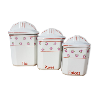Trio of spice pots