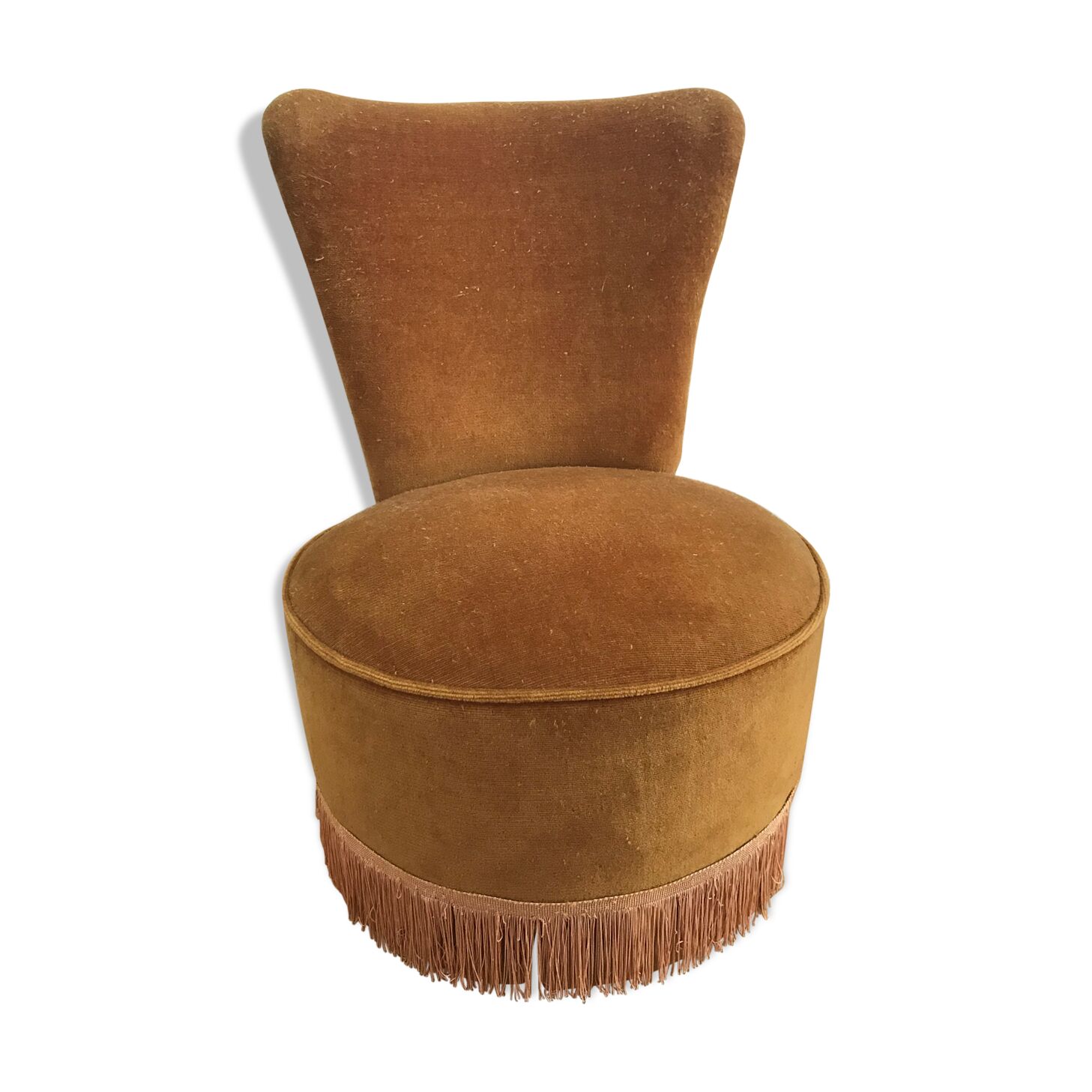Fauteuil crapaud doré