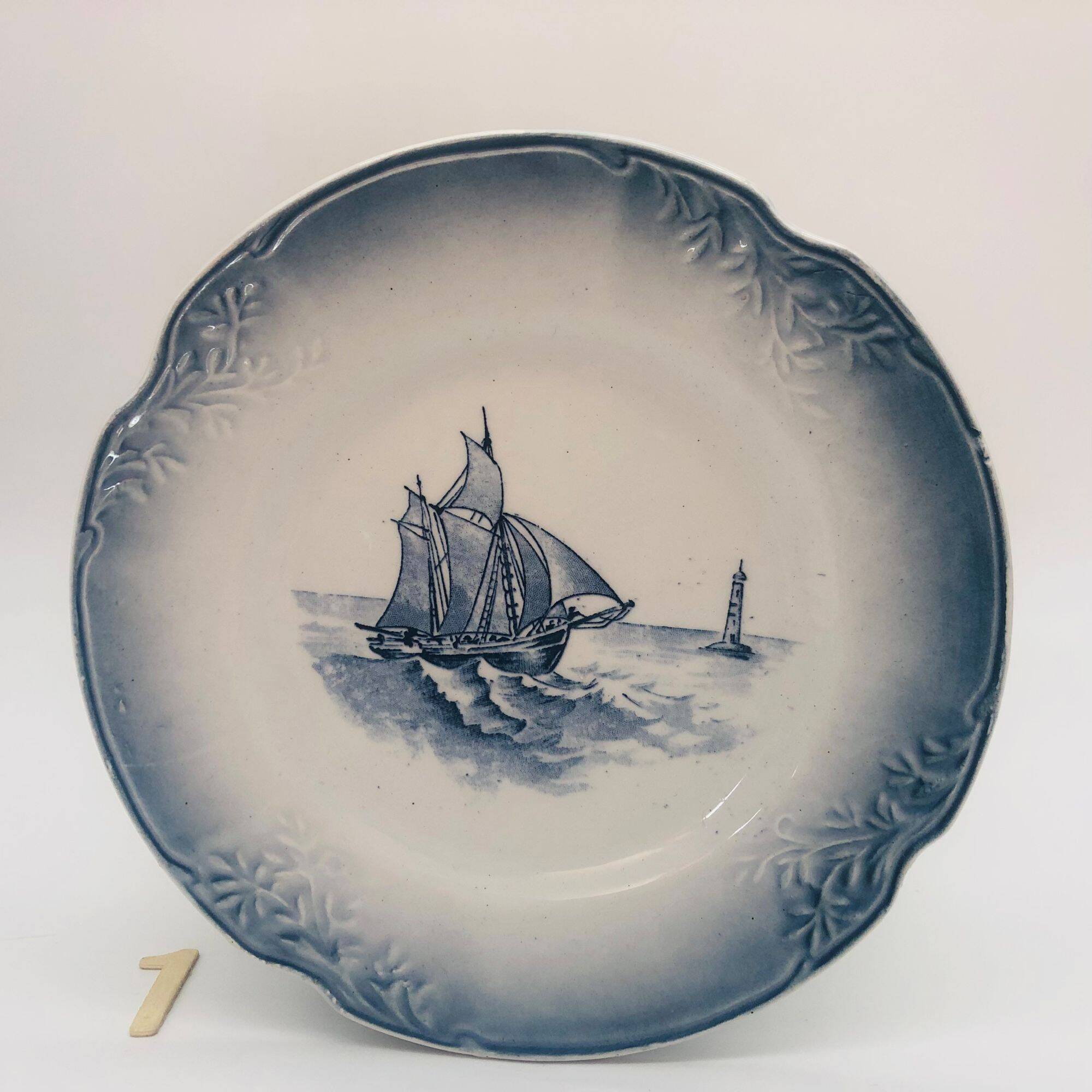 6 "Orchies Nord France" Plates, Marine Model