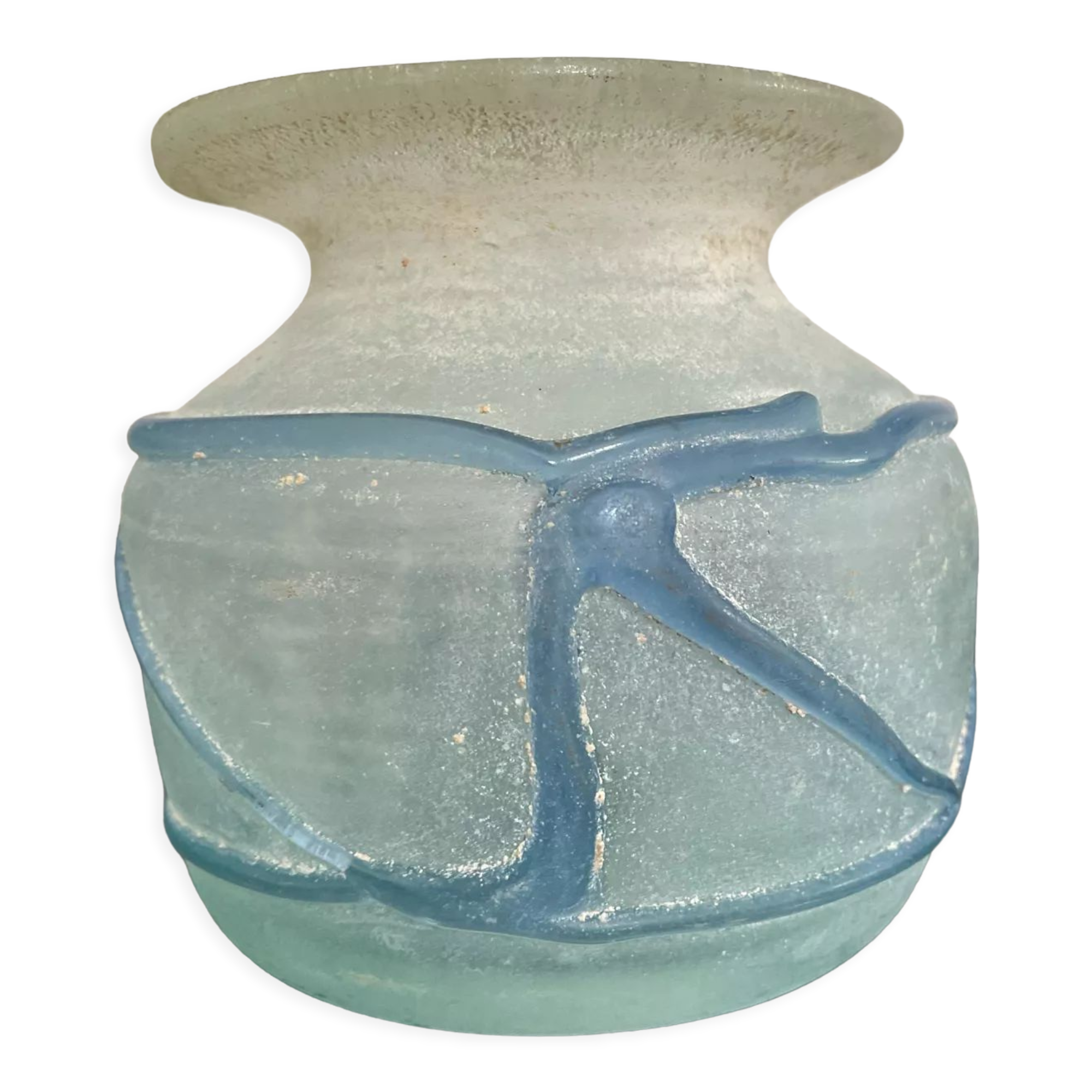 Old vase "Scovo" in Murano glass paste