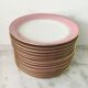 Set of 12 flat plates porcelain from Limoges