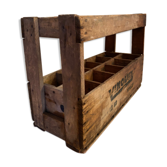 Caisse en bois porte bouteilles