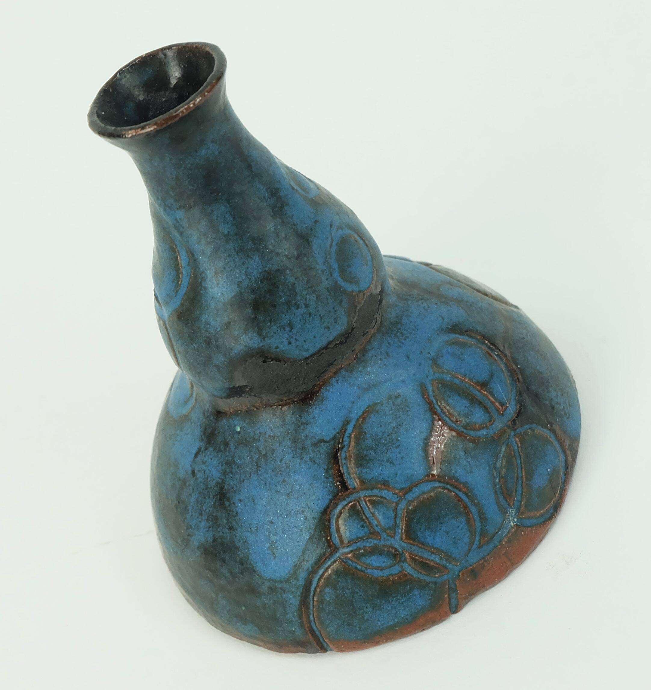 small danish modern ceramic VASE conny walther studio pottery denmark 60s