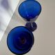 Vintage MCM Covalt Murano Italy Design Wine Glasses - Set of 2 Moderni