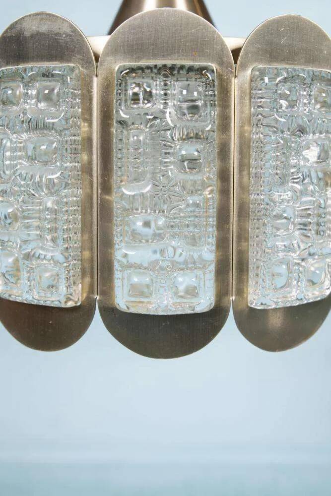 Vintage suspension light, Danish design from the 1960s, Regency style.