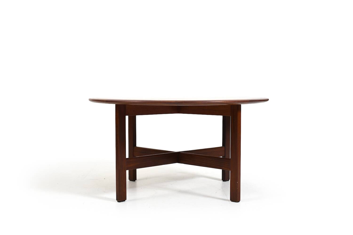 Round Teak Sofa Table by ASKO