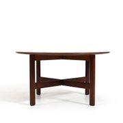 Table de canapé ronde en teck par ASKO