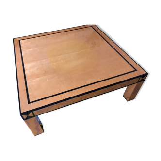 Lacquered wood coffee table