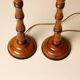 Pair of faux bamboo lamp bases