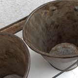 Planter of 3 zinc pots