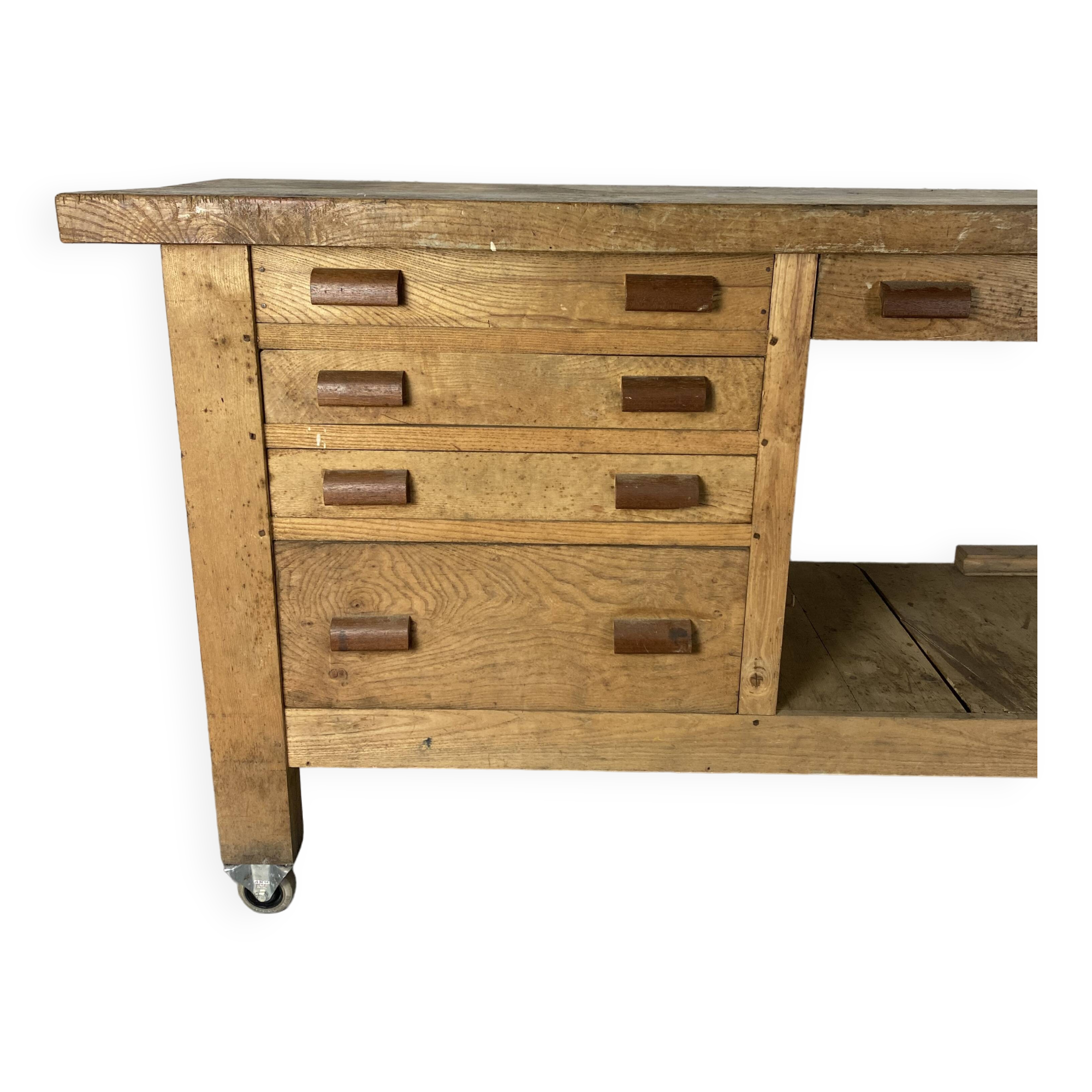 Workbench on wheels - 225 cm