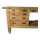 Workbench on wheels - 225 cm