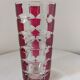 Glass art deco vase