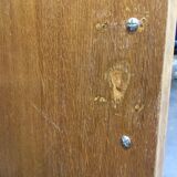 60s oak storage cabinet