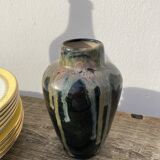 Art Deco stoneware vase signed Jean Pointu, 1920 Saint Amand en Puisaye
