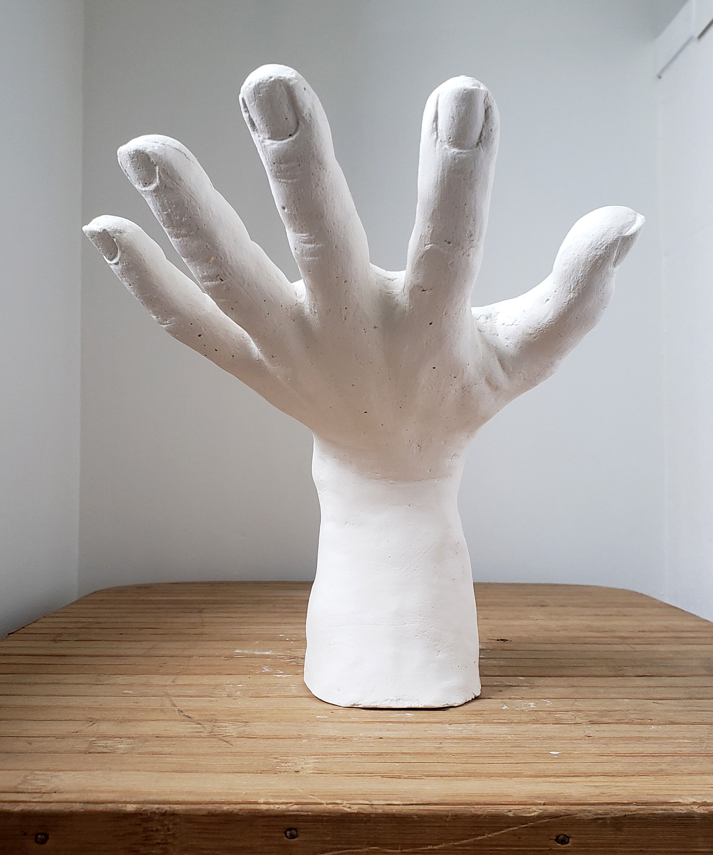 Plaster hand