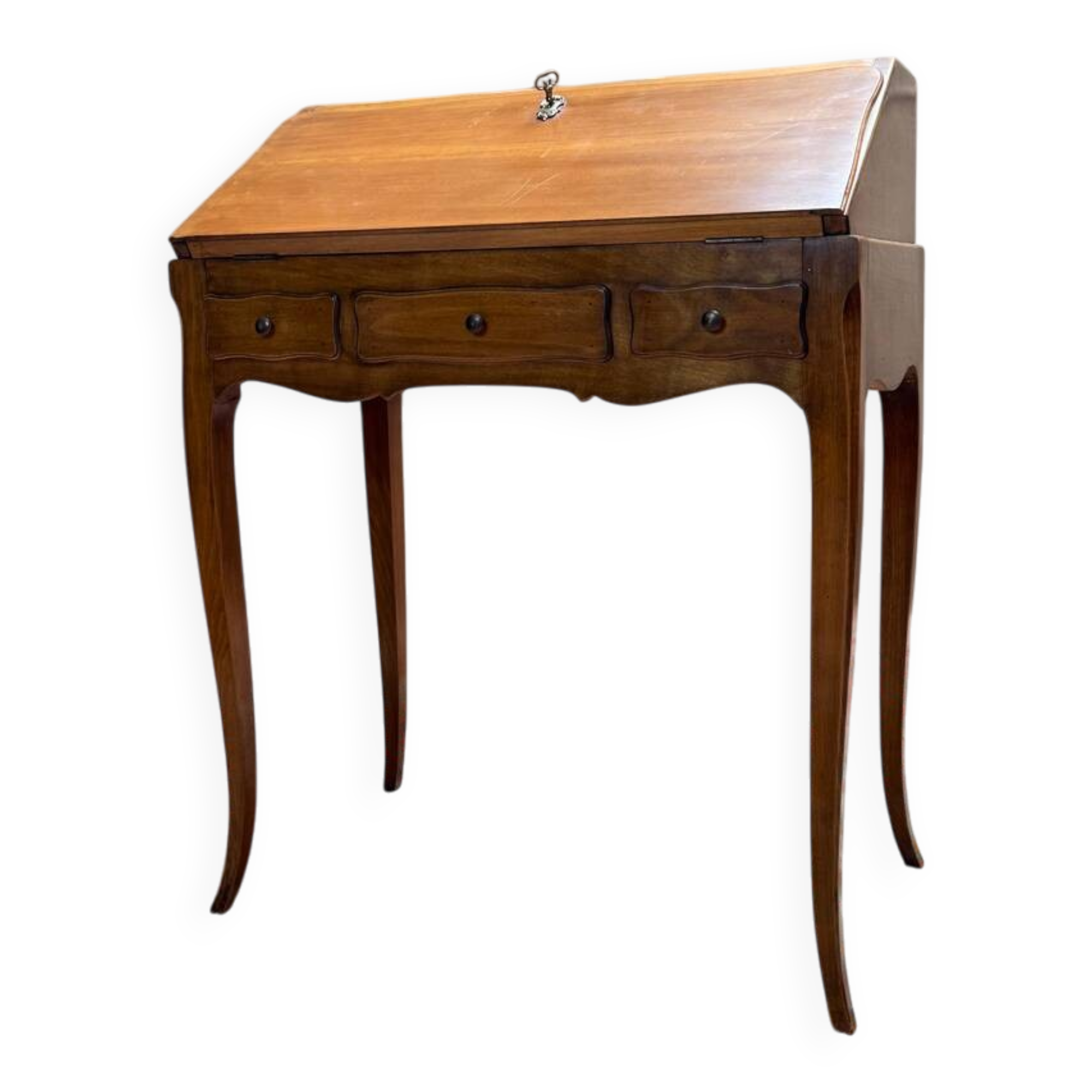 Louis XV style cherry wood sloping desk
