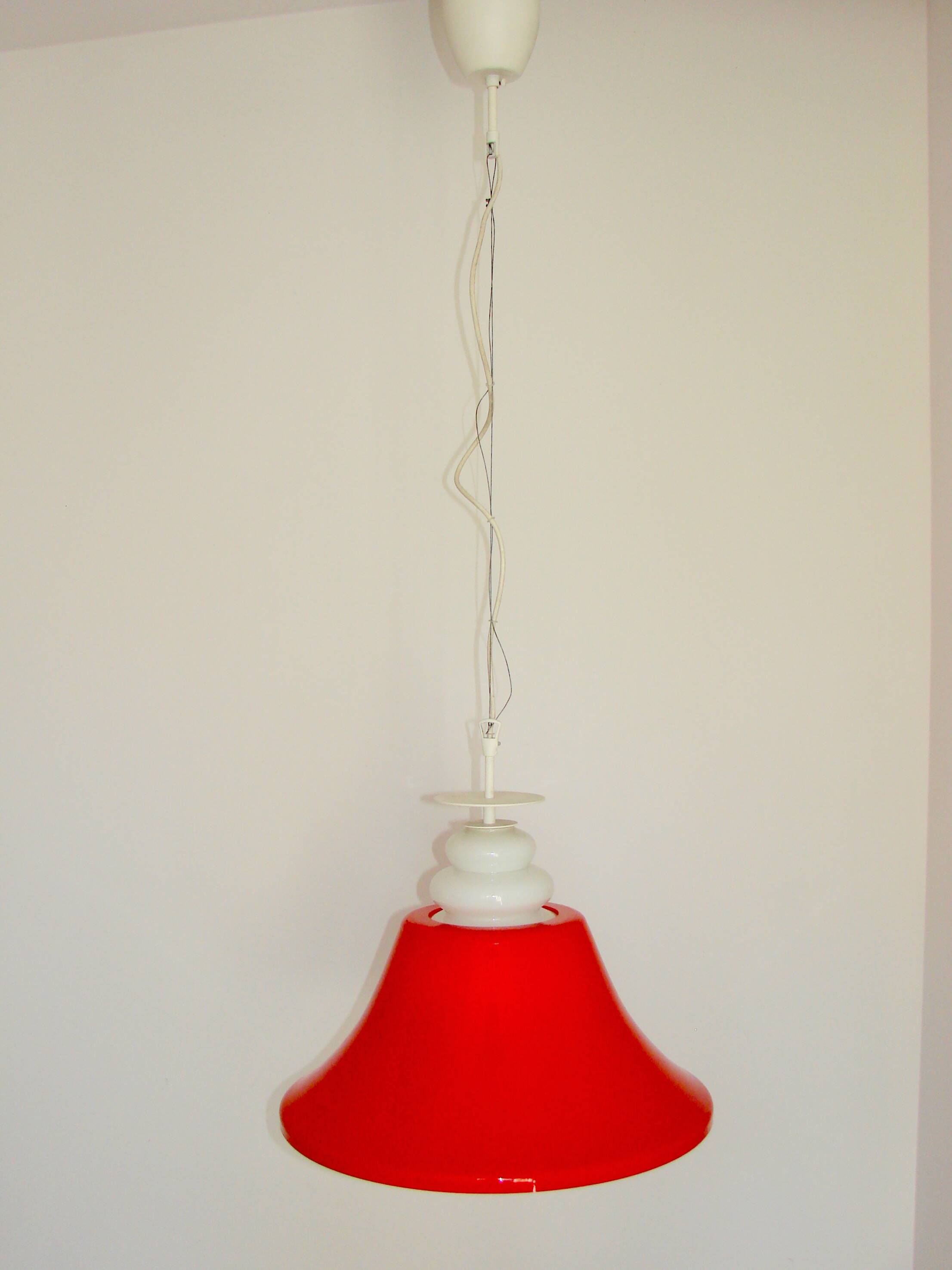 Suspension lumineuse Space Age, années 1970