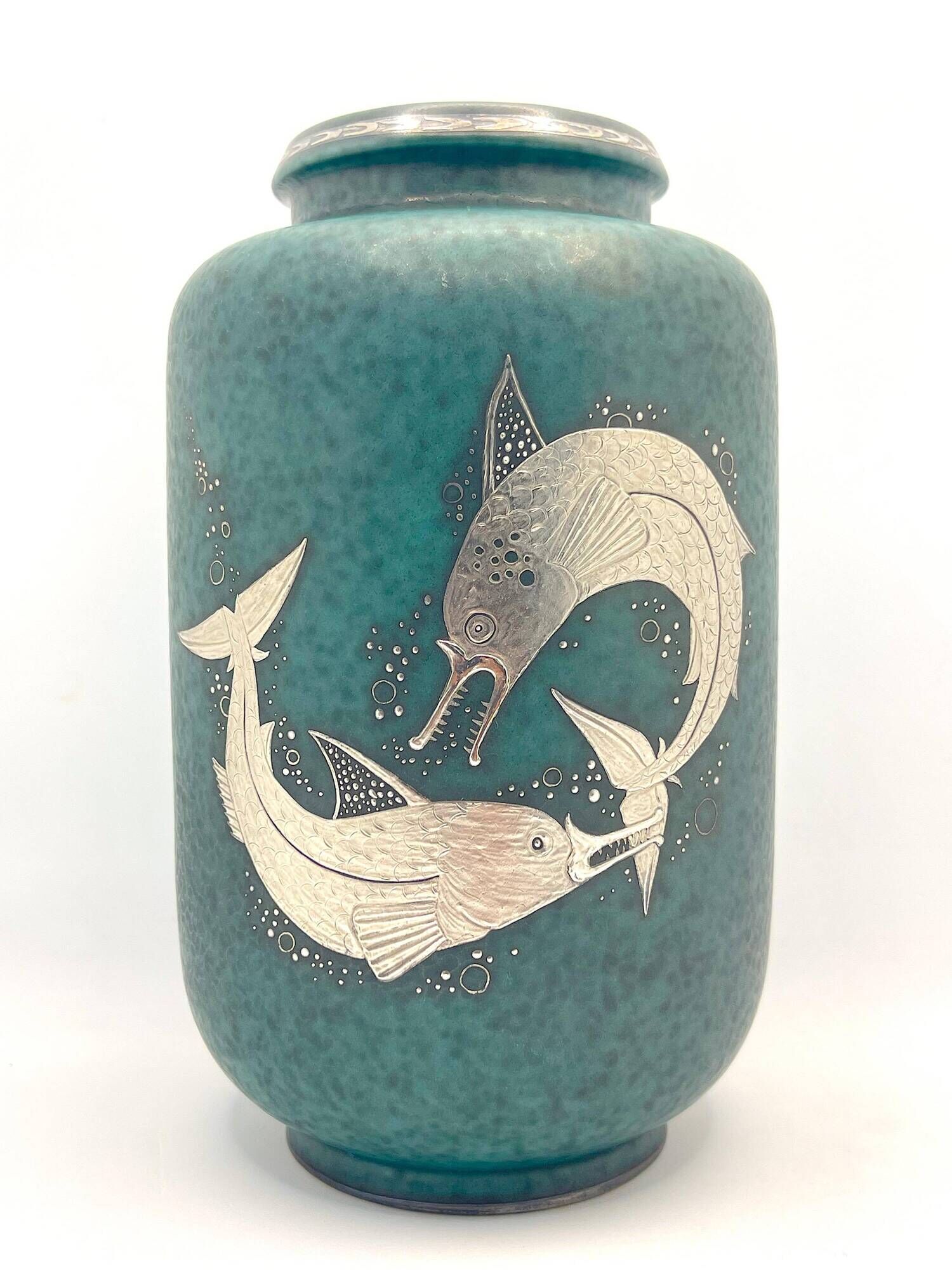 Vase wilhelm kate 'argenta' gustavsberg 1950
