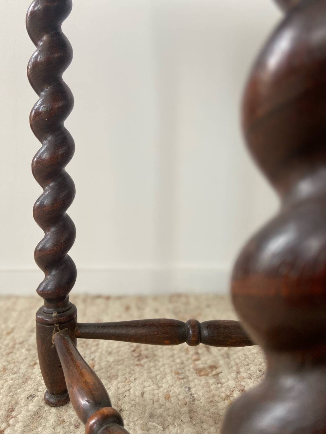 Turned wooden harness