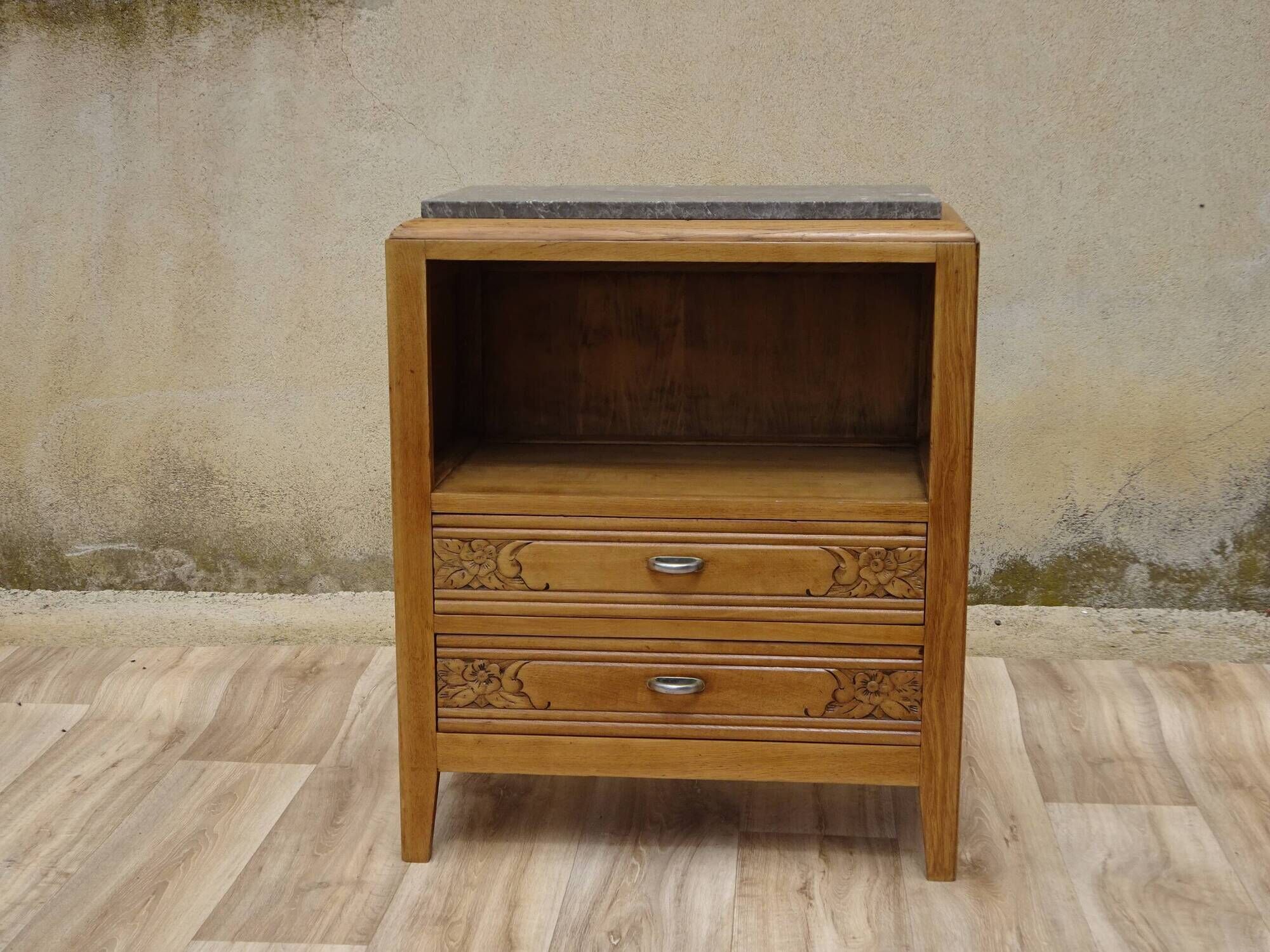 Small Art Deco piece of furniture, marble top.