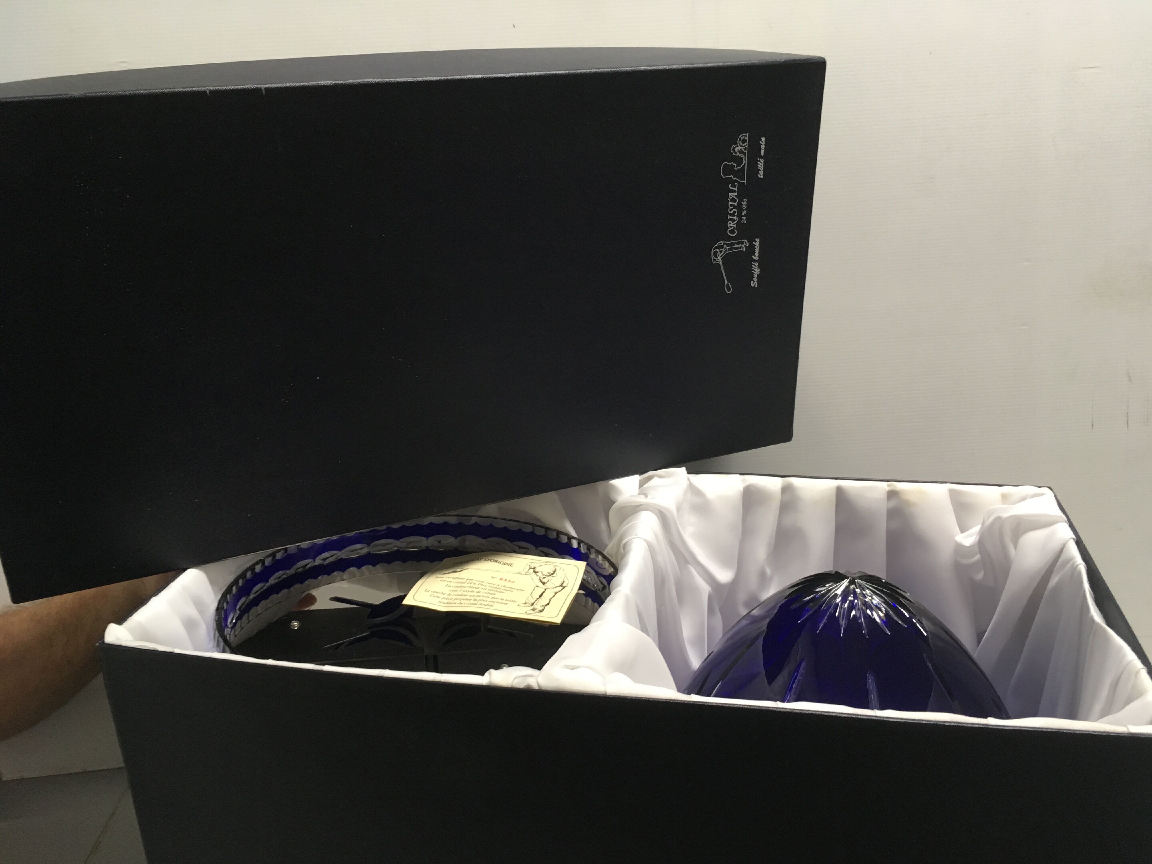 Crystal egg champagne cellar