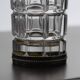 Whiskey decanter and set of 4 crystal glasses, 1970s