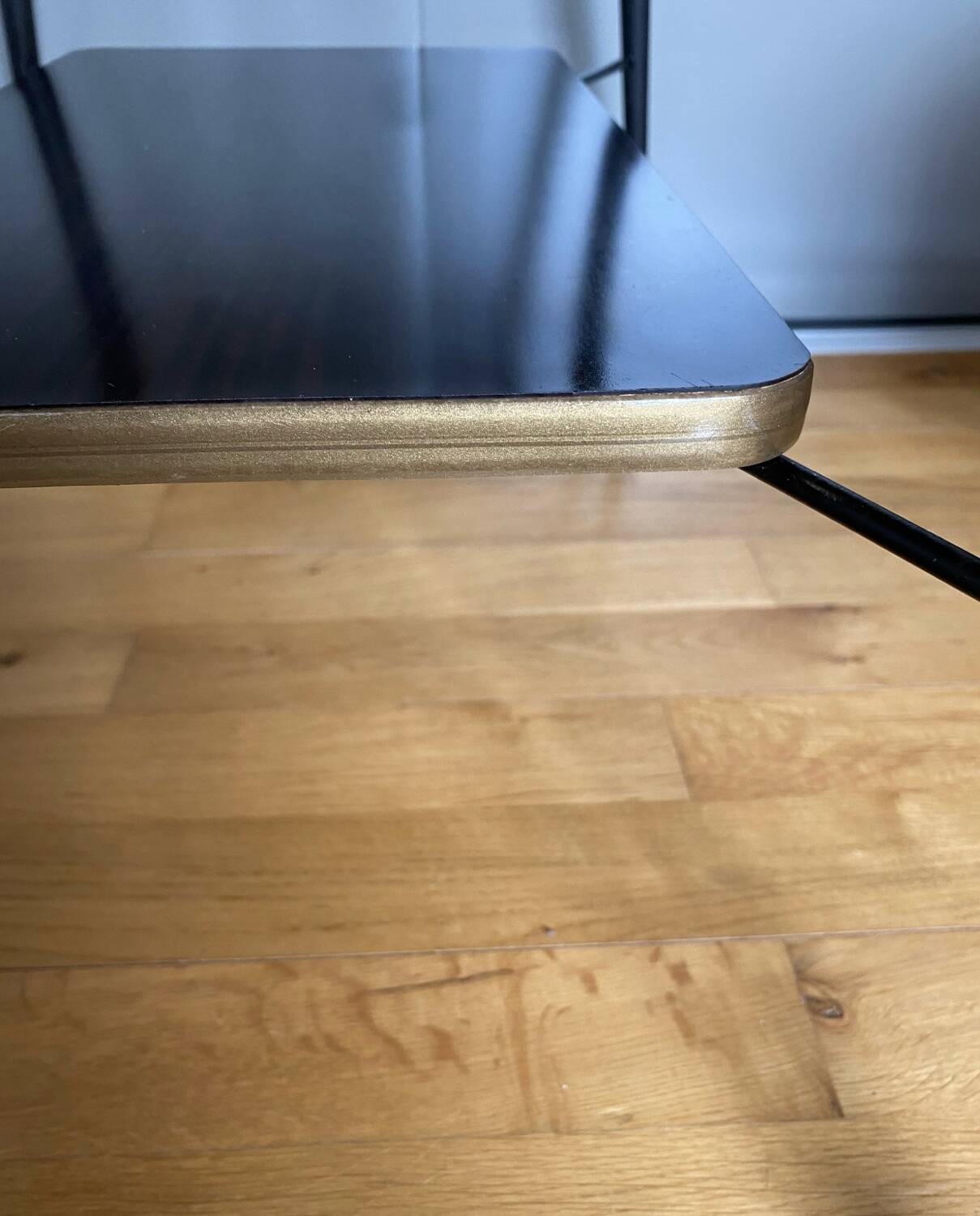 Vintage TV cabinet, Formica table on casters