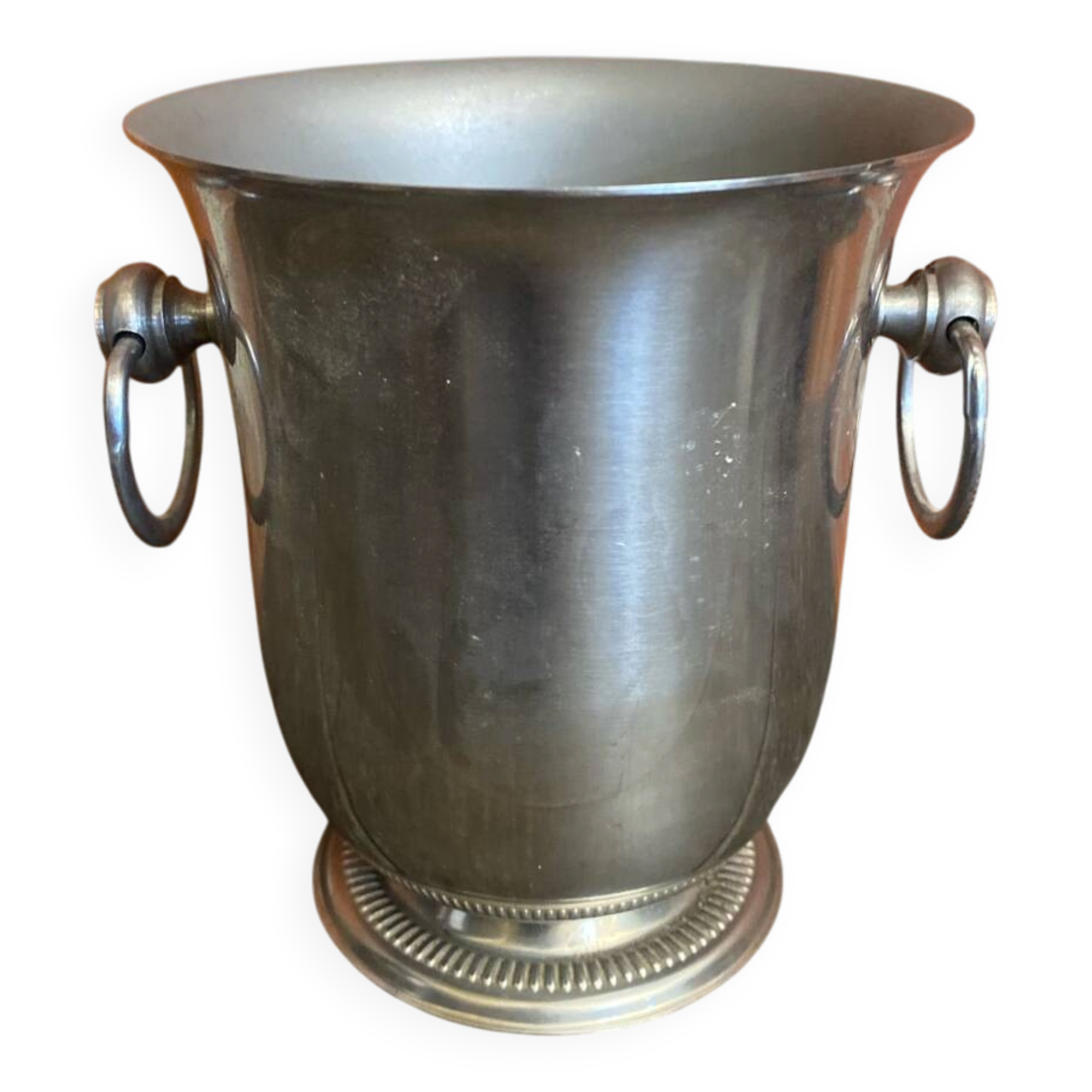 Vintage Ice Bucket Jean COUZON Stainless Steel France #D875