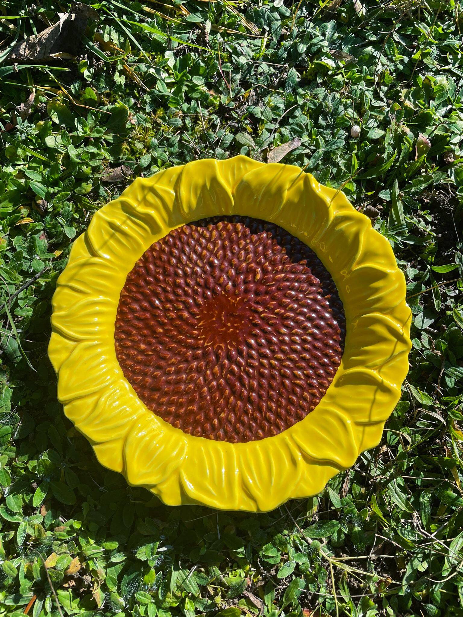 Sunflower-shaped plate