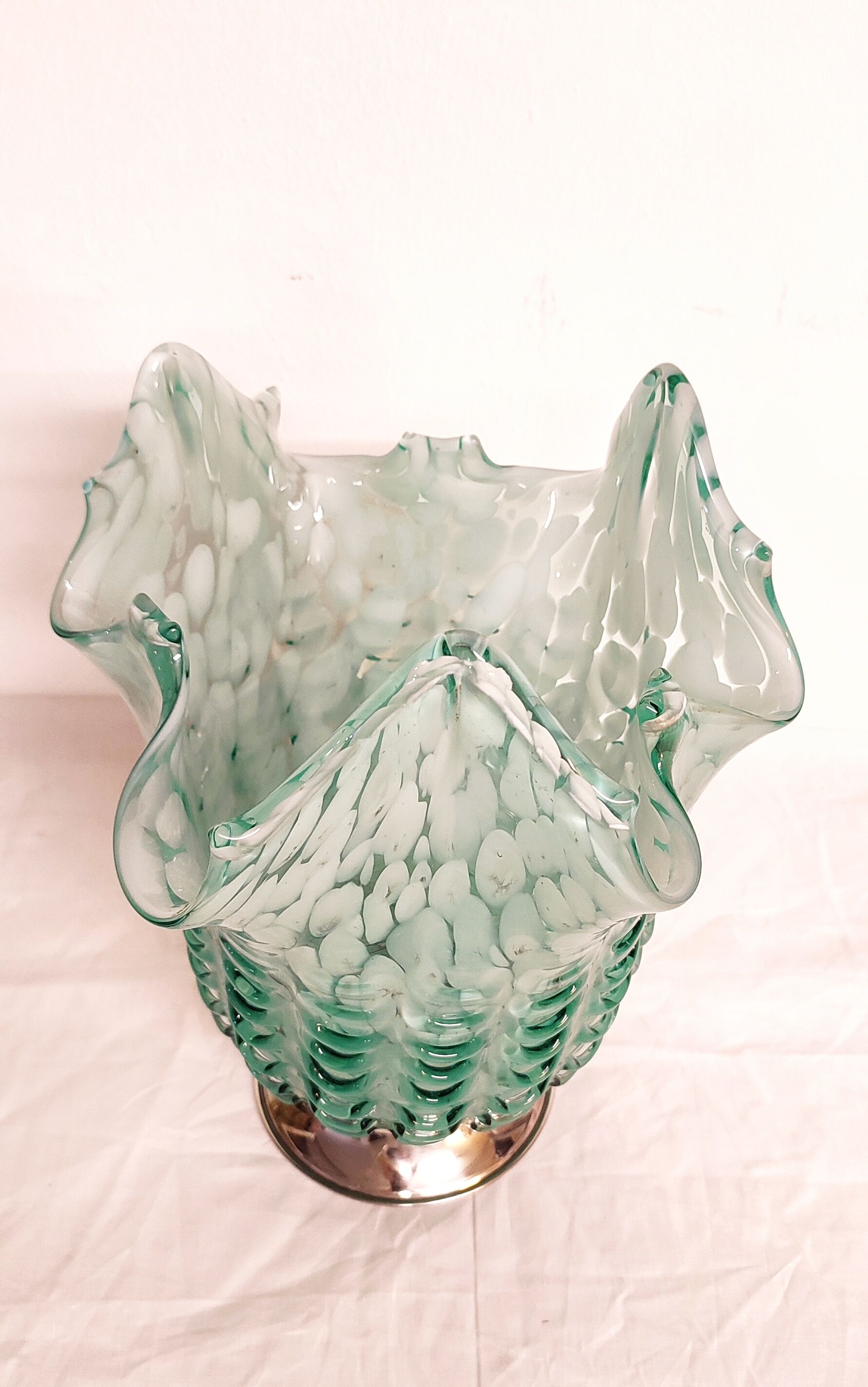 Blue Murano glass vase, Italy, 1970s