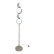 Lampadaire eyeball en métal blanc