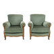 Fauteuils bergère style LOUIS XV en velours