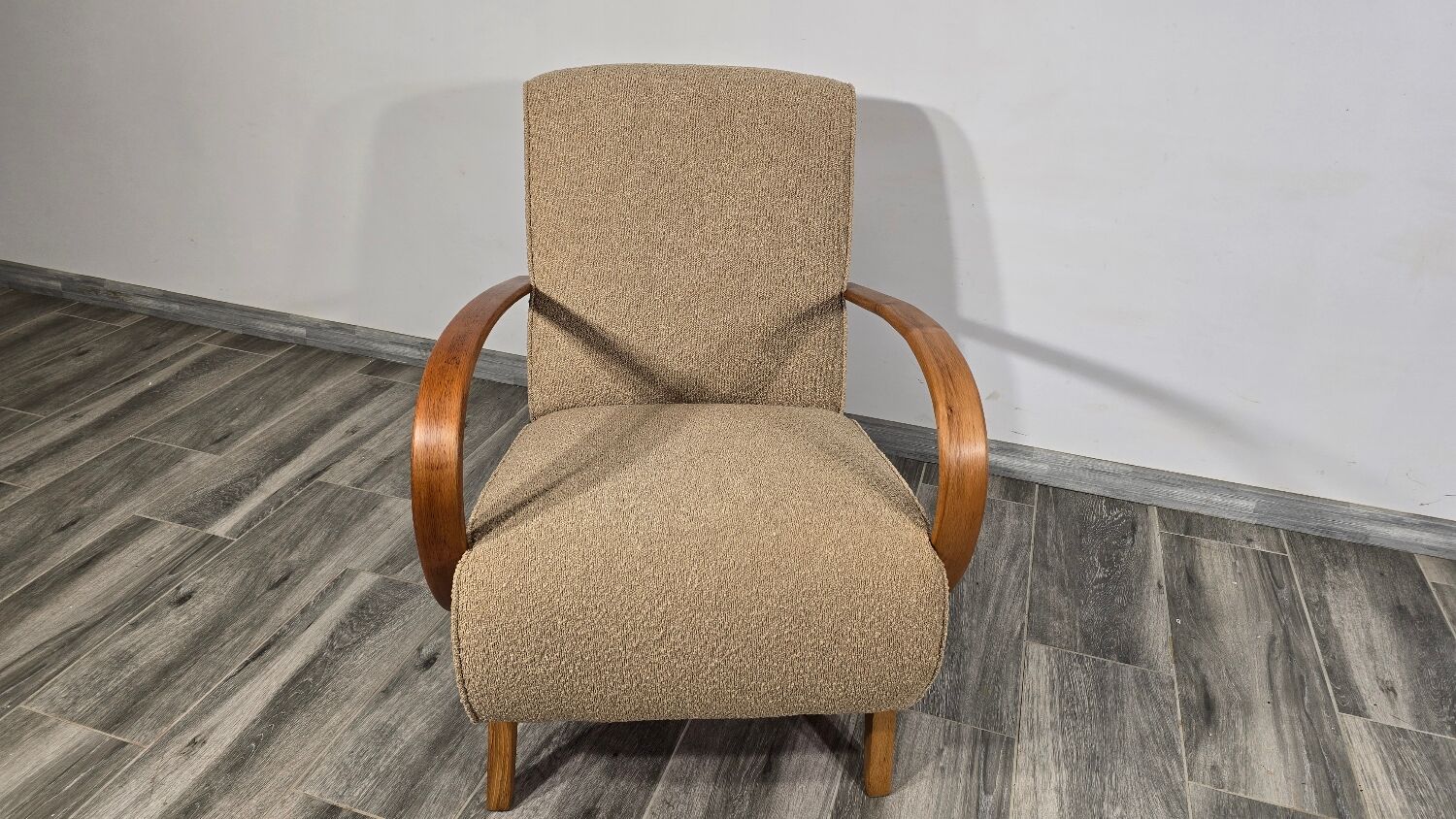 Art Deco Lounge Chair by Jindrich Halabala, 1940s