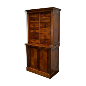 Walnut apothecary furniture France 1920s