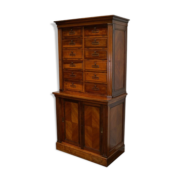 Walnut apothecary furniture France 1920s