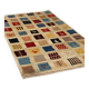 Ancient Asian wool rug, thick knotting, handmade 35 x 61 in.