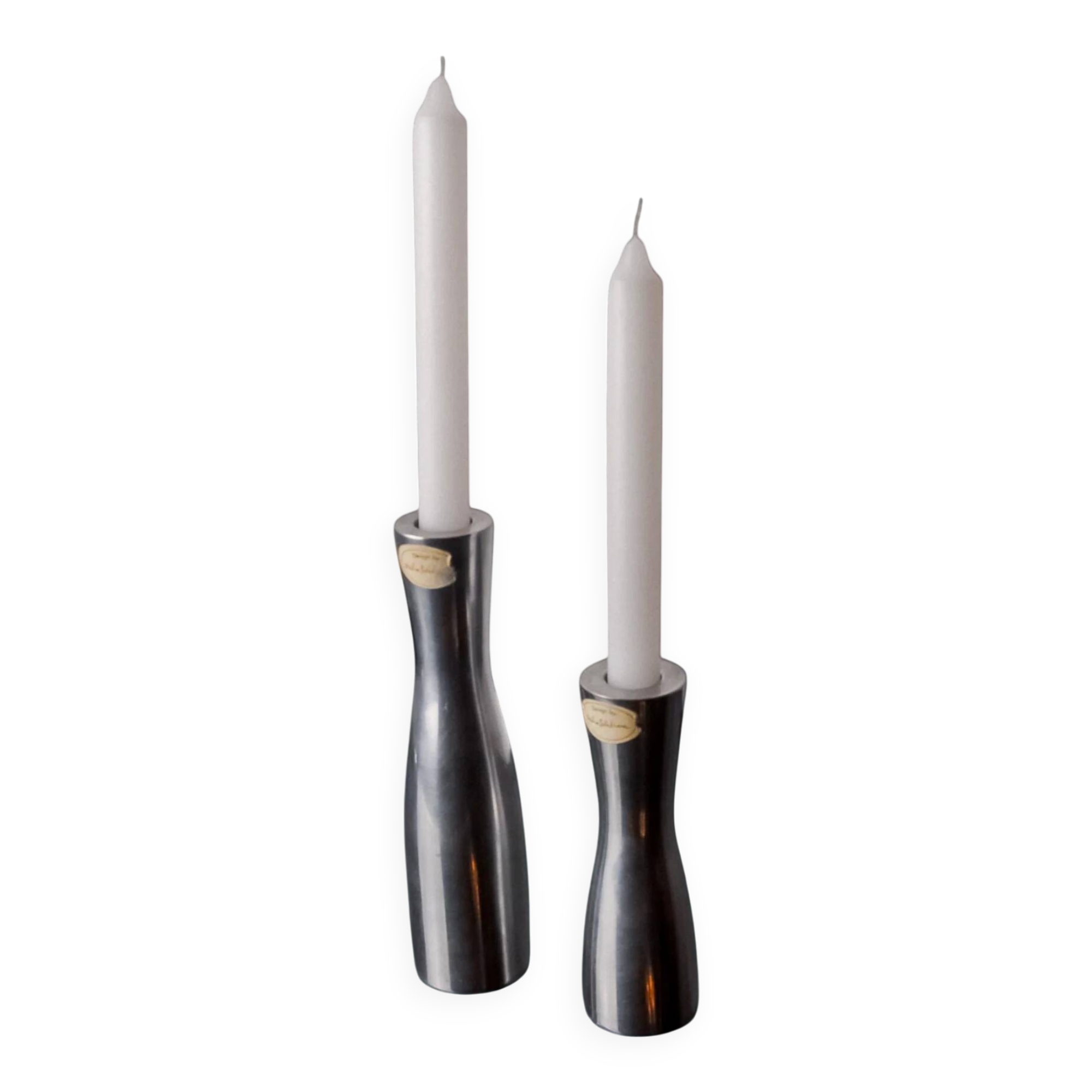 Pair of Gota Erika Pekkari candlesticks, Scandinavian, 1990s