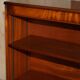 Pair of open dwarf bookshelves in mahogany by Shaws of London.