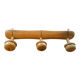 Pop-up Christmas 2022 -Coat rack 3 old wooden hooks