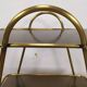 Vintage brass serving trolley