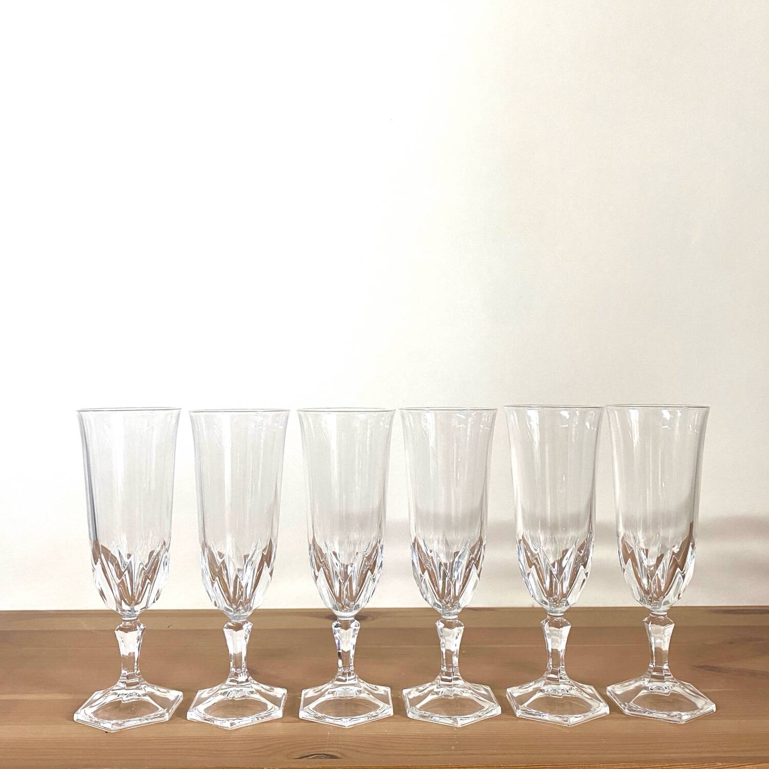 Glasses - vintage - Luminarc - Cristal d'Arques - "Chaumont" model - Very good condition